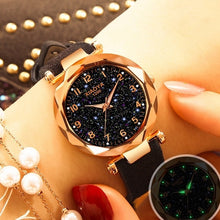 Load image into Gallery viewer, Women Watches Fashion minimalism Bracelet Watch Woman Relogio Leather Rhinestone Analog Quartz Watch Female Clock Montre Femme