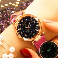 Load image into Gallery viewer, Women Watches Fashion minimalism Bracelet Watch Woman Relogio Leather Rhinestone Analog Quartz Watch Female Clock Montre Femme