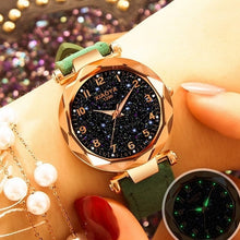 Load image into Gallery viewer, Women Watches Fashion minimalism Bracelet Watch Woman Relogio Leather Rhinestone Analog Quartz Watch Female Clock Montre Femme