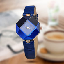 Load image into Gallery viewer, high-quality 2019 new 5color jewelry watch fashion gift table women Watches Jewel gem cut black geometry quartz wristwatches
