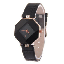 Load image into Gallery viewer, high-quality 2019 new 5color jewelry watch fashion gift table women Watches Jewel gem cut black geometry quartz wristwatches